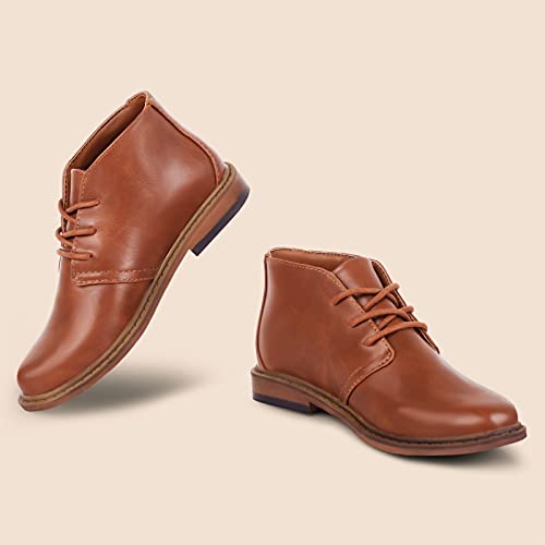 Kids Oxfords Shoes, Brown, Size 3 Kids Oxfords Shoes, Brown, Size 3